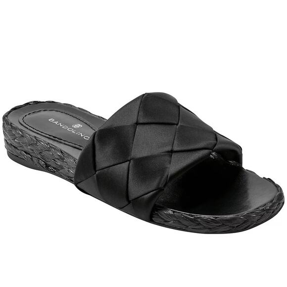 Bandolino Women's Deedee Woven Upper Espadrille Slide Sandals Size 10 - Picture 1 of 9